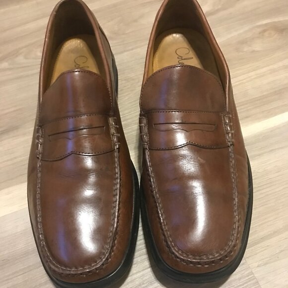 Cole Haan Men's Brown Leather Shoes Size 10 - Picture 1 of 5